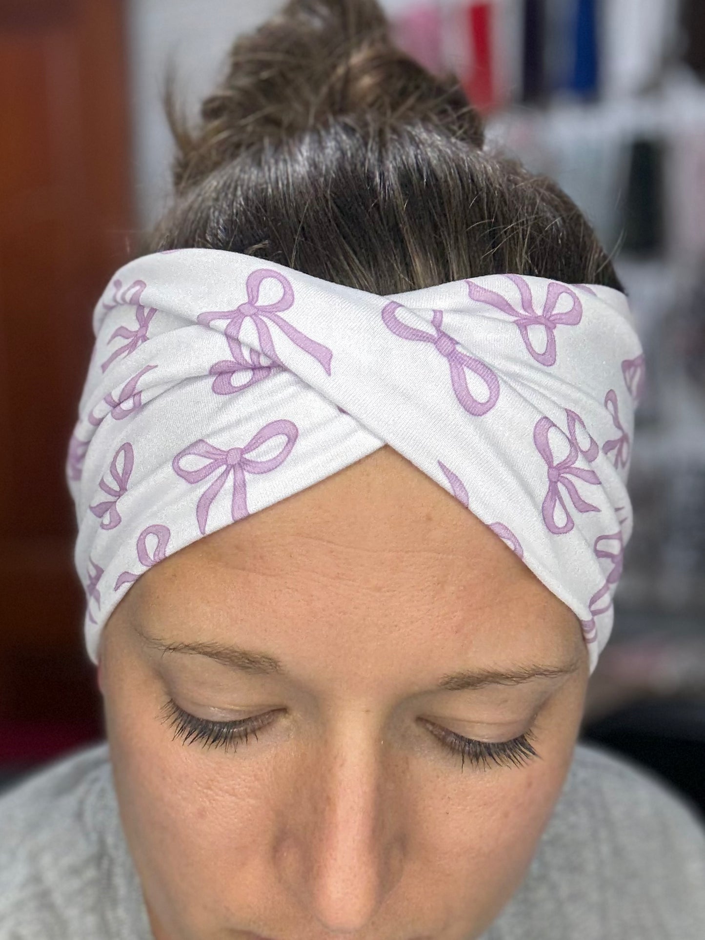 Purple bows -wide