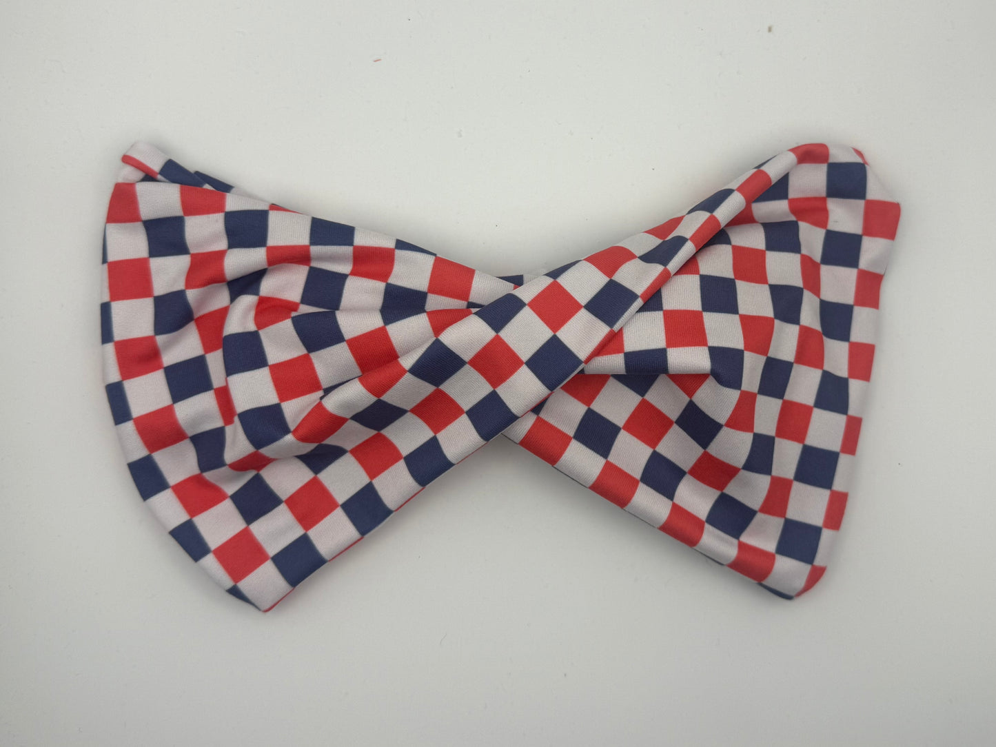 Red, white, blue checkered-wide