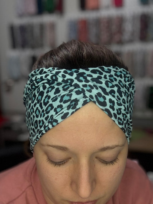 Teal cheetah- wide