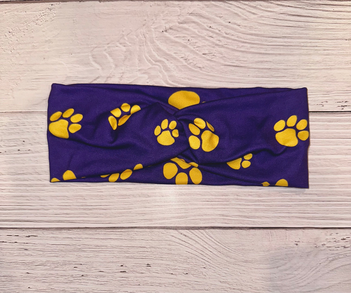 Purple and gold paws