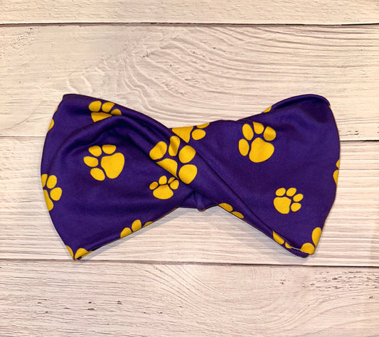 Purple and gold paws-wide