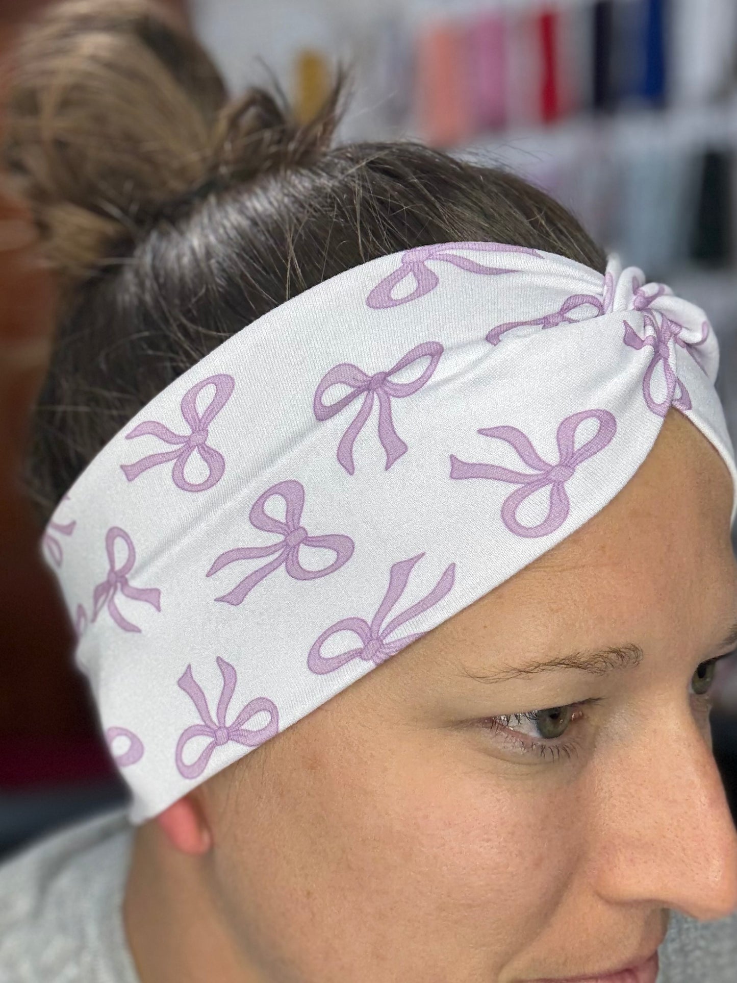 Purple bows