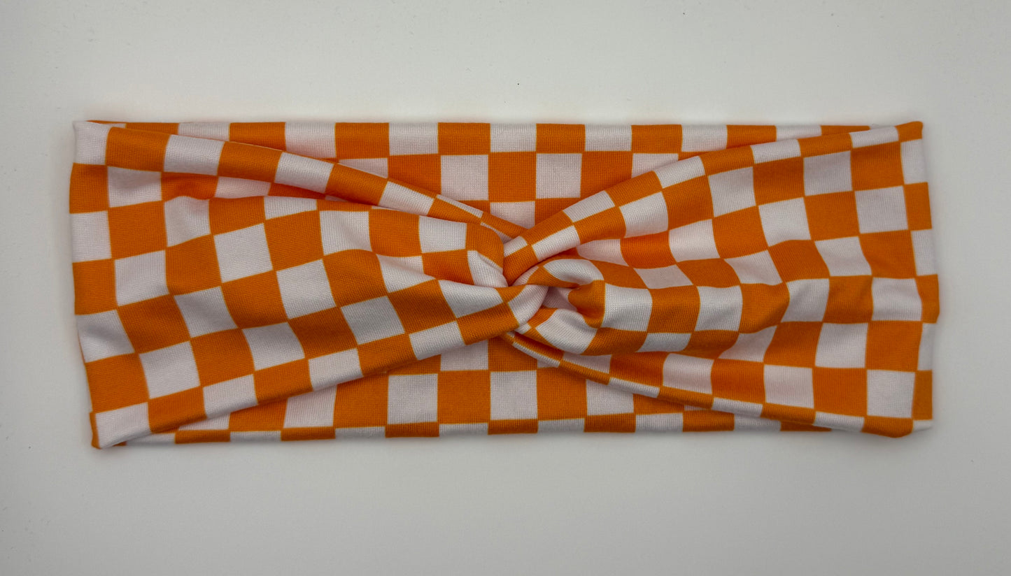 Orange Checkered