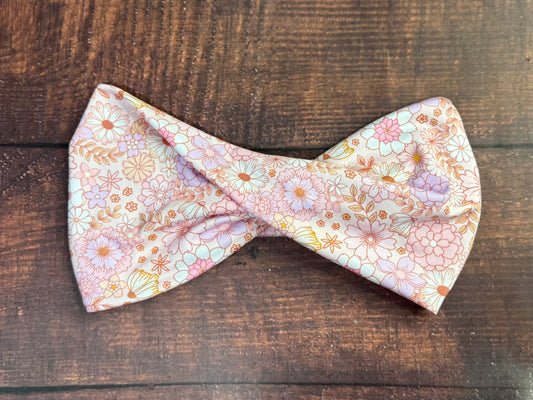 Pastel pink floral- wide