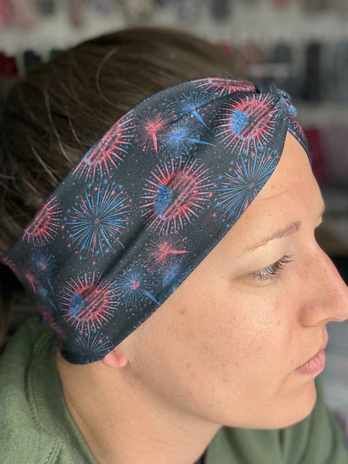 Flag fireworks