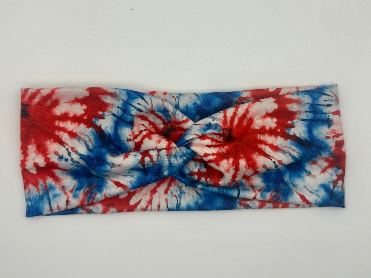 Red, white, blue tie dye